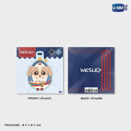 WESLEY CHARACTER RUBBER TAG
