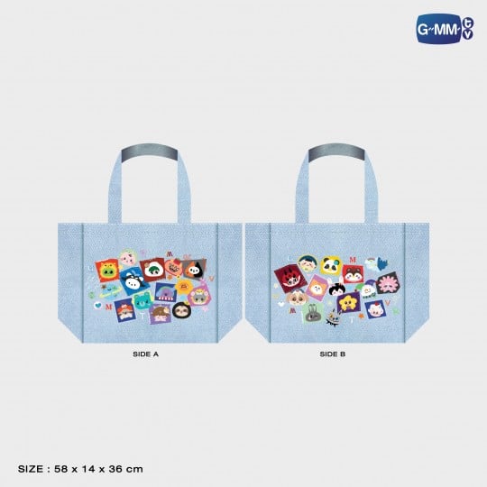 FANDOM CHARACTER PATCHY ILLUSION TOTE BAG