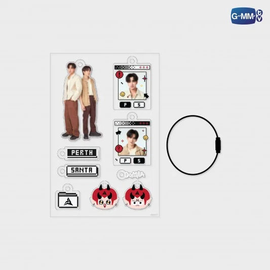 PERTHSANTA CUSTOMIZABLE ACRYLIC KEYCHAIN