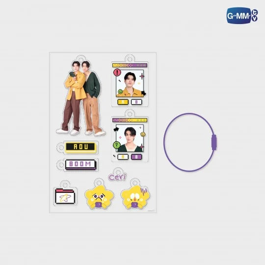 AOUBOOM CUSTOMIZABLE ACRYLIC KEYCHAIN