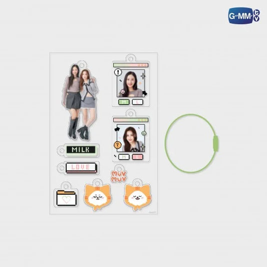 MILKLOVE CUSTOMIZABLE ACRYLIC KEYCHAIN