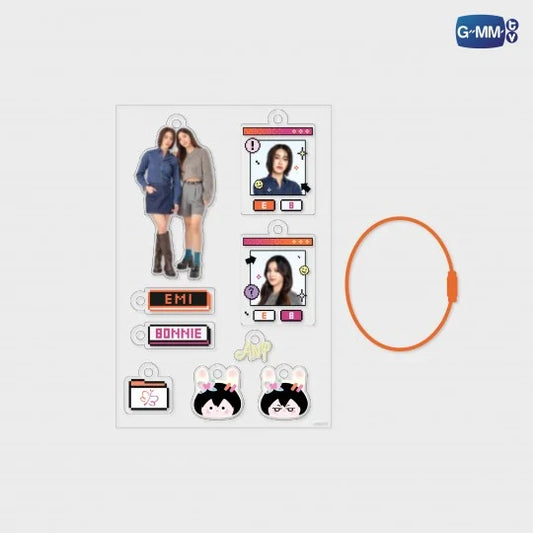 EMIBONNIE CUSTOMIZABLE ACRYLIC KEYCHAIN