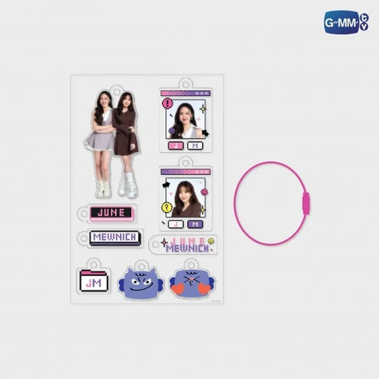 JUNEMEWNICH CUSTOMIZABLE ACRYLIC KEYCHAIN