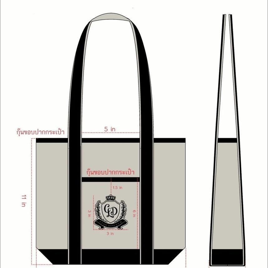 CLOUDISCLUB CANVAS TOTE BAG
