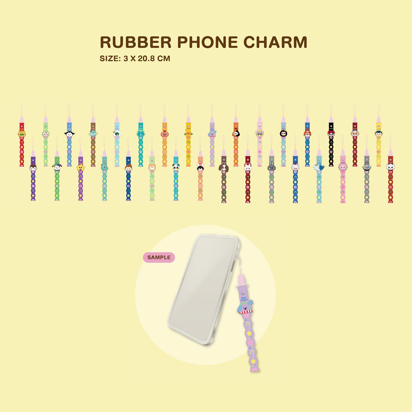 RUBBER PHONE CHARM
