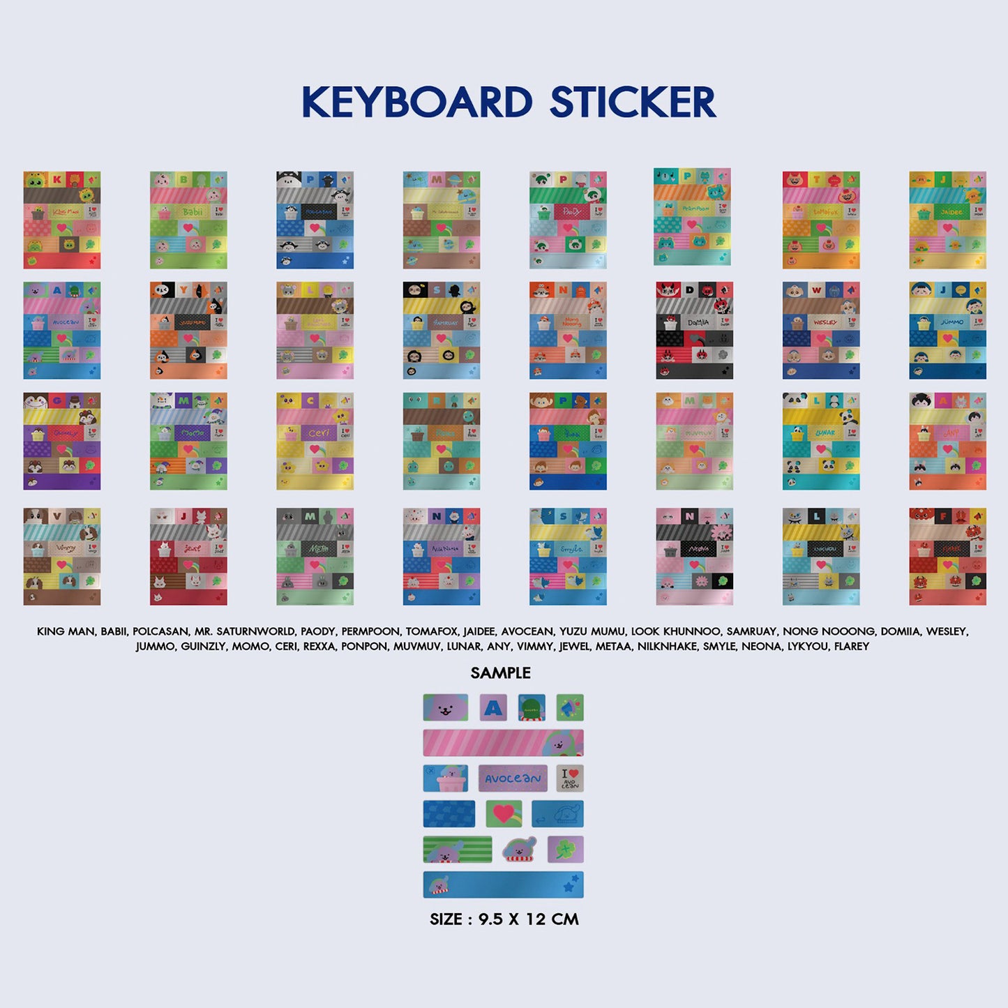 KEYBOARD STICKER SET