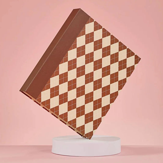 CARPETA COMPOSICIÓN ARGYLE MARRÓN - A5