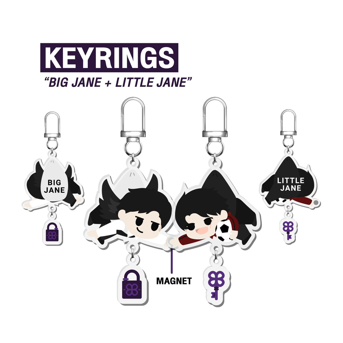 KEYRINGS BIG JANE + LITTLE JANE