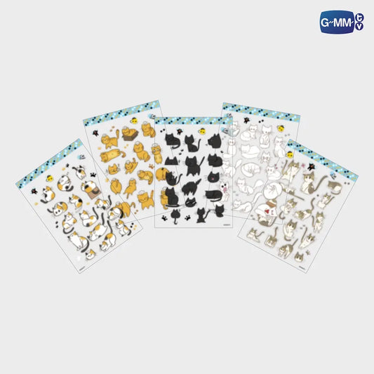 CAT CHEER CAFE STICKER SET | CAT FOR CASH