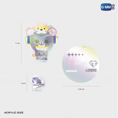 LOOK KHUNNOO ACRYLIC CLIP STAND WITH GEMINIFOURTH PHOTOCARD
