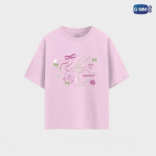MUVMUV OFFICIAL T-SHIRT | BLUSH BLOSSOM FAN FEST