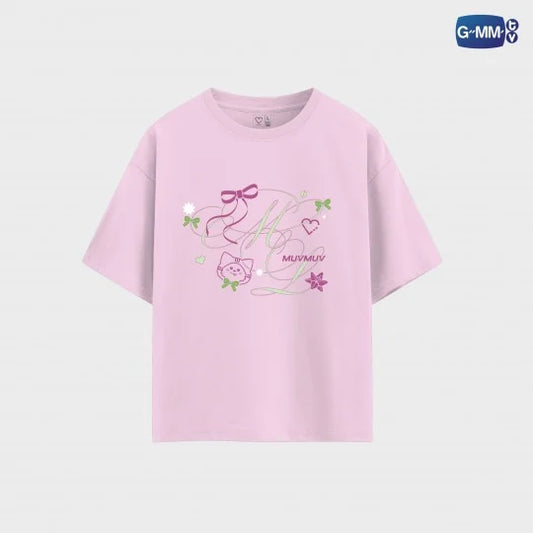 MUVMUV OFFICIAL T-SHIRT | BLUSH BLOSSOM FAN FEST