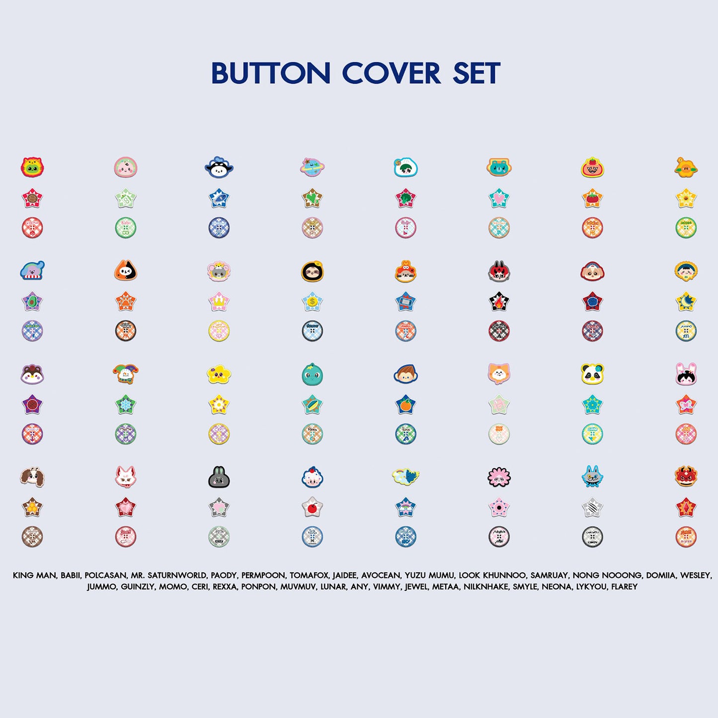 BUTTON COVER SET