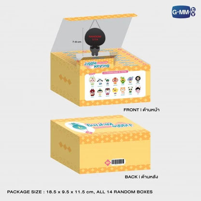 FANDOM CHARACTER JIGGLE KEYRINGS (BOX A) | WHOLE SET