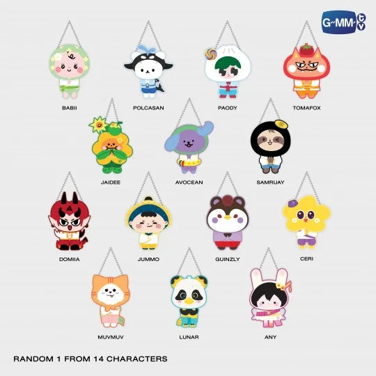 FANDOM CHARACTER JIGGLE KEYRINGS (BOX A) | SINGLE BOX