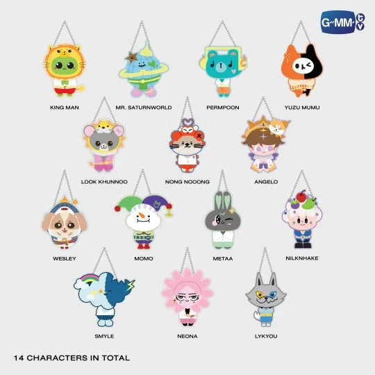 FANDOM CHARACTER JIGGLE KEYRINGS (BOX B) | WHOLE SET