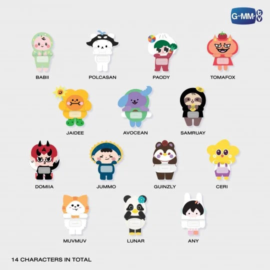 FANDOM CHARACTER GRIPPYS (BOX A)  WHOLE SET