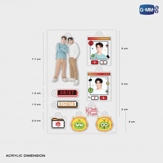 KRISTSINGTO CUSTOMIZABLE ACRYLIC KEYCHAIN