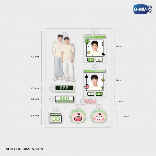 OFFGUN CUSTOMIZABLE ACRYLIC KEYCHAIN