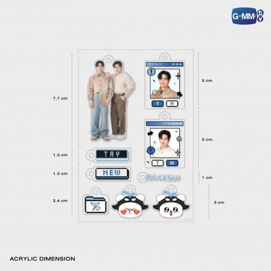 TAYNEW CUSTOMIZABLE ACRYLIC KEYCHAIN