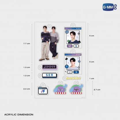 JIMMYSEA CUSTOMIZABLE ACRYLIC KEYCHAIN