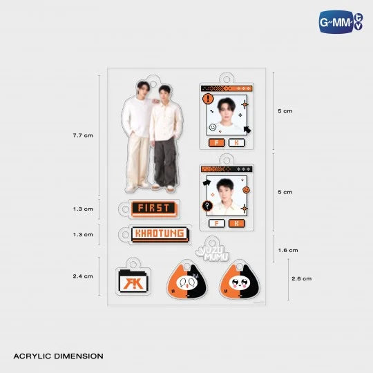 FIRSTKHAOTUNG CUSTOMIZABLE ACRYLIC KEYCHAIN