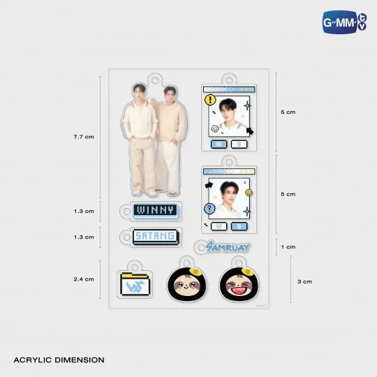 WINNYSATANG CUSTOMIZABLE ACRYLIC KEYCHAIN