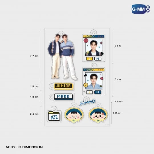 JUNIORMARK CUSTOMIZABLE ACRYLIC KEYCHAIN