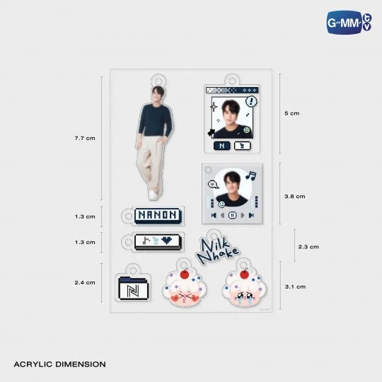 NANON CUSTOMIZABLE ACRYLIC KEYCHAIN