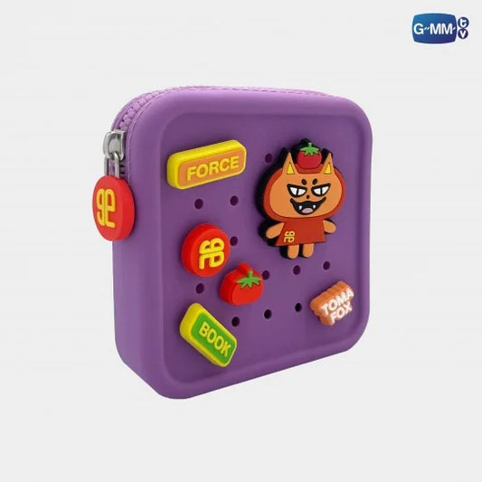 FORCEBOOK RUBBER WALLET WITH CHARM SET