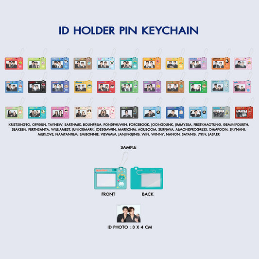 ID HOLDER PIN KEYCHAIN