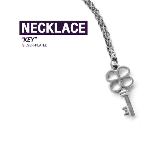 NECKLACE KEY SILVER-PLATED