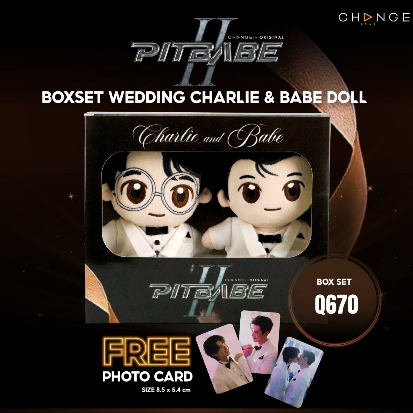 BOXSET WEDDING CHARLIE & BABE DOLL