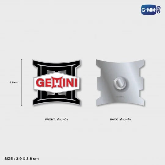GEMINI NORAWIT METAL LOGO PIN