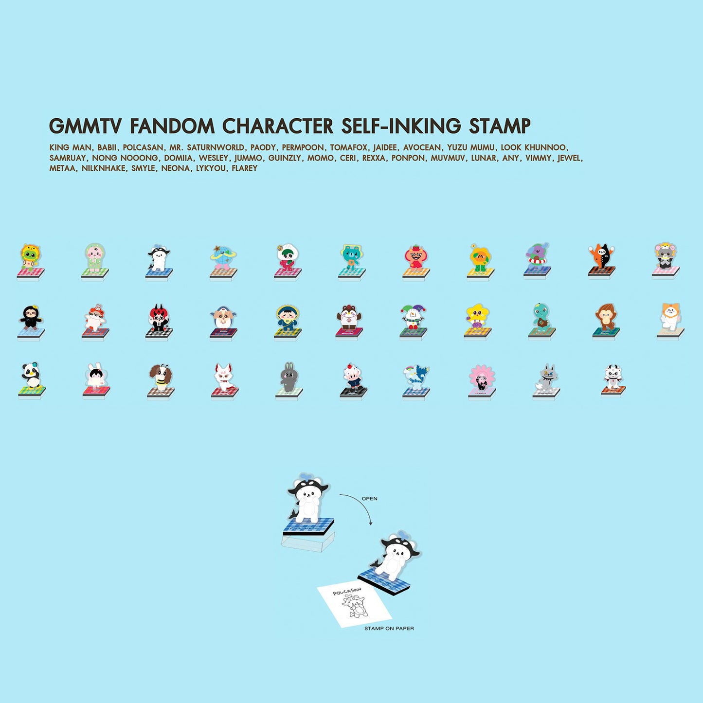 GMMTV FANDOM CHARACTER SELF-INKING STAMP