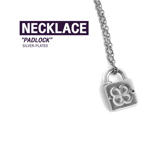 NECKLACE PADLOCK SILVER-PLATED