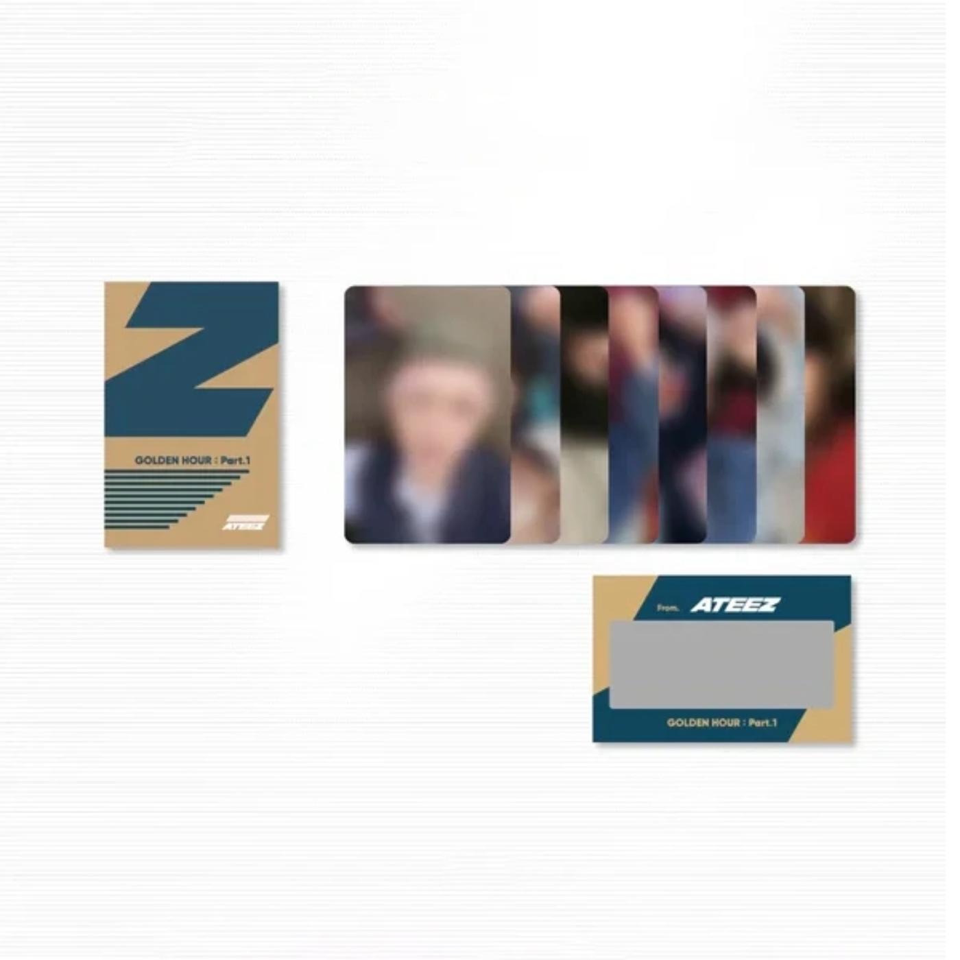 ATEEZ - Photo & Scratch Card Z Set [GOLDEN HOUR : Part.1 Official MD]