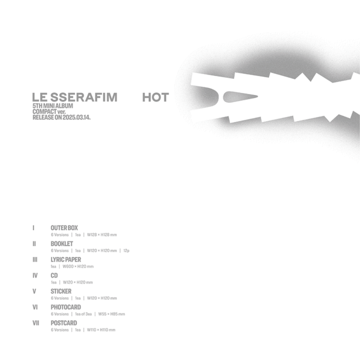 STUDIO CHOOM GIFT] 5th Mini Album 'HOT' (COMPACT ver.)