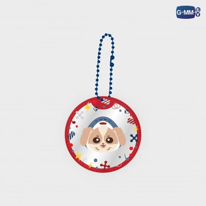 WESLEY POCKET MIRROR 2 LAYERS KEYCHAIN