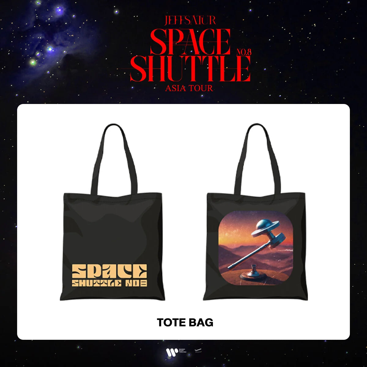 JEFF SATUR - ASIA TOUR TOTE BAG