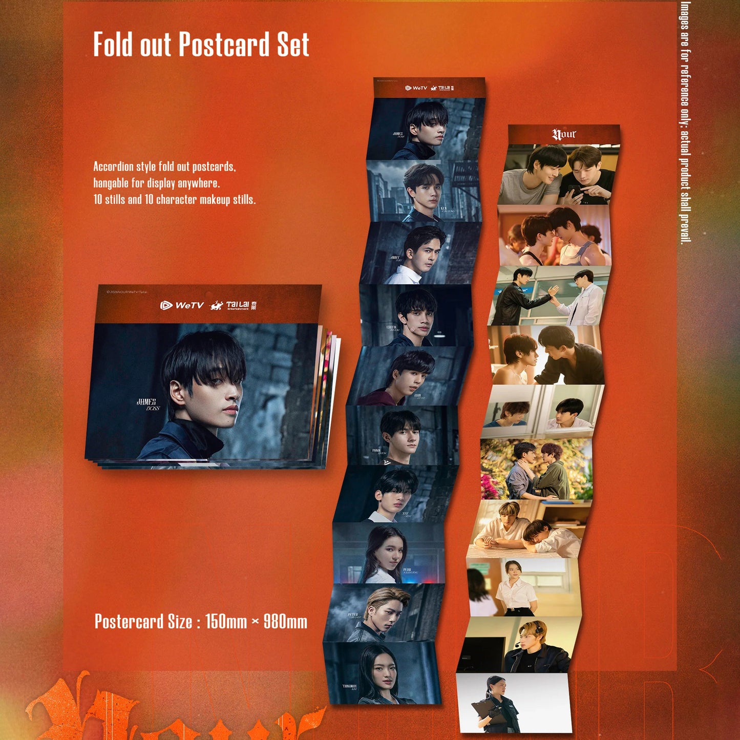 NOUR Fold‑out Postcard Set Version A