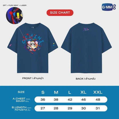 LOOK KHUNNOO OFFICIAL T-SHIRT (GEMINI VERSION) | GEMINI ART-VENTURE CONCERT