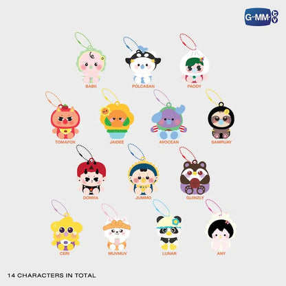 FANDOM CHARACTER BABY SQUISHY RANDOM KEYCHAIN (BOX A) | WHOLE SET