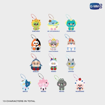 FANDOM CHARACTER BABY SQUISHY RANDOM KEYCHAIN (BOX B) | WHOLE SET