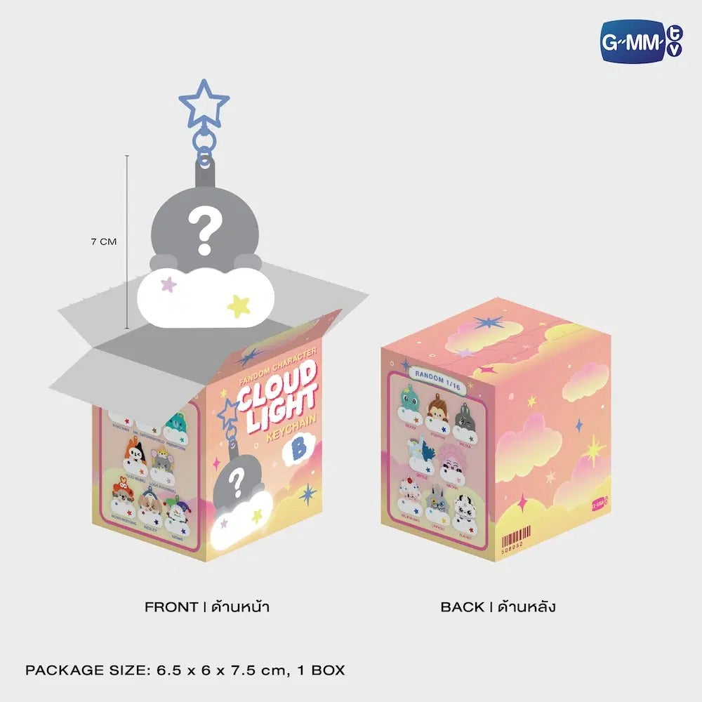 FANIVAL 2026 | FANDOM CHARACTER CLOUD LIGHT RANDOM KEYCHAIN (BOX B) | SINGLE BOX