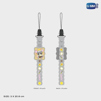LOOK KHUNNOO RUBBER PHONE STRAP (GEMINI VERSION)