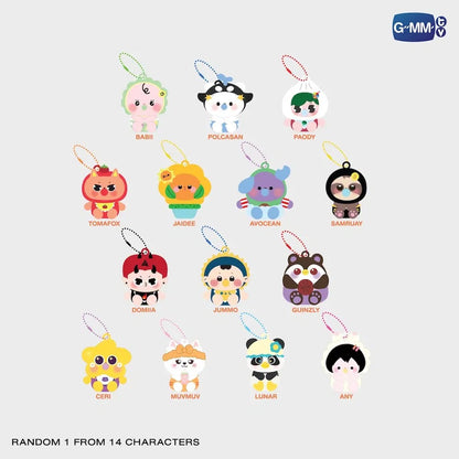 FANDOM CHARACTER BABY SQUISHY RANDOM KEYCHAIN (BOX A) | SINGLE BOX