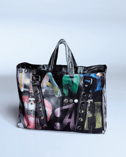 FAKE PRINTED FABRIC BAG