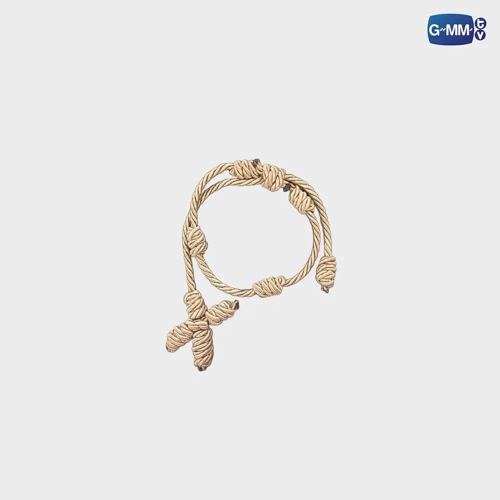 CROSS BRAIDED CORD BRACELET | TICKET TO HEAVEN