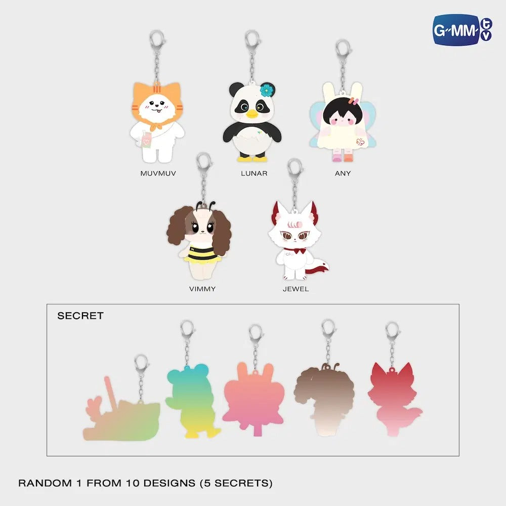 BLUSH BLOSSOM FAN FEST 2026 : MIDNIGHT BLOOM RANDOM DOLL KEYCHAIN | SINGLE BOX